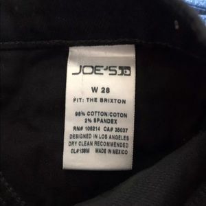 Joe's Jeans Jeans - JOE’S JEANS THE BRIXTON BLACK STRAIGHT NARROW 28 Joe's Jeans Jeans - JOE’S JEANS THE BRIXTON BLACK STRAIGHT NARROW 28
